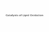 Catalysts of Lipid Oxidation - Iowa State Universityduahn/teaching/Lipid oxidation/Catalysts of...2,2-Dimethyl pentane. 2,3-Dimethyl pentane. 3,3-Dimethyl pentane. 1-Hexene. Hexane.