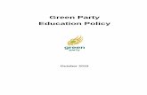 Green Party Education Policy · PDF fileEducation Policy October, ... 2.7.1. Guidance Teachers ... This approach will provide all pupils in Irish schools with an education about a