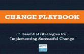 CHANGE PLAYBOOK - switchandshift.comswitchandshift.com/.../2013/08/SwitchandShift_ChangePlayBook.pdf · leaders understand the change and are ready ... Vet the vision with key stakeholders