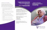 The Canadian Centre for Activity and Aging (CCAA) HOME ... · PDF fileHOME SUPPORT EXERCISE PROGRAM COURSE OTHER CCAA TRAINING CCAA leadership training programs are evidence-based,