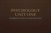 PSYCHOLOGY UNIT ONE - Wikispaceschairo-pakenham.wikispaces.com/file/view/Unit+One+Psychology... · UNIT ONE PSYCHOLOGY INTRODUCTION TO PSYCHOLOGY WHAT IS PSYCHOLOGY? Psychology can