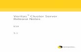 Veritas Cluster Server Release Notes - SORT Home · PDF fileSee the Veritas Cluster Server Implementation Guide for more ... †Red Hat Enterprise Linux 4 (RHEL 4) ... information.