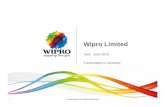 Wipro Investor Presentation Q4 · PDF file•ADROIT is a program for 1000 account delivery managers aimed at fostering learning ... Wipro Investor Presentation Q4 FY16 Author: Wipro