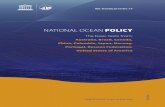 NATIONAL OCEAN POLICY - Japan Oceanographic Data · PDF fileThe Ocean is a nuid. ecause of the highl interconnec ted and dnaic nature of the ocean enir onent, huan actiities or natu