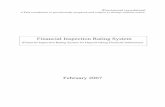 Financial Inspection Rating · PDF fileFinancial Inspection Rating System (Financial Inspection Rating System for Deposit-taking Financial Institutions) February 2007 . Inspection