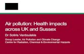 Air pollution: Health impacts across UK and  · PDF fileAir pollution: Health impacts across UK and Sussex ... sotiris.vardoulakis@phe.gov.uk Acknowledgements • APCC