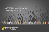 4Q'17 Financial Results January 19, 2018investors.synchronyfinancial.com/.../q4-2017-earnings-presentation.pdf · The following slides are part of a presentation by Synchrony Financial