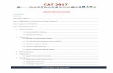 REGISTRATION GUIDE - CAT 2017 · PDF fileREGISTRATION GUIDE Contents Overview ... on the website and fill the Application Form for CAT 2017. In future, if you forget your password,