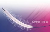 luminor 14 18 35 - Limit  · PDF fileluminor 14 18 35. Inhibition of ... LUMINOR DRUG ELUTING BALLOON The therapy. ... AACHEN RESONANCE Elutax SV Rx Elutax SV OTW -