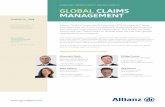 ALLIANZ GLOBAL CORPORATE & SPECIALTY … sheets... · GLOBAL CLAIMS MANAGEMENT Allianz Global Corporate & Specialty (AGCS) regards Claims Management as a core competence, supporting