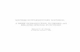 MATH306 SUPPLEMENTARY MATERIAL A BRIEF …machiang/150/Intro_bessel_bk_Nov08.pdfMATH306 SUPPLEMENTARY MATERIAL A BRIEF INTRODUCTION TO BESSEL and ... 2.3.3 Generating Function for