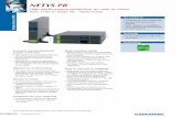 Single-phase UPS High performance protection on rack or ... · PDF fileHigh performance protection on rack or tower ... Ideal solution for protecting small servers, ... Connector for