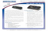 PDF brochure - UPS Power Protection and Battery · PDF fileMinuteman® EnSpire™ Standby UPS Series Uninterruptible Power Supply ... service with direct human response to all service