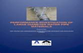 PERFORMANCE INVESTIGATION OF LARGE DIAMETER … Report for Performance Investigation of... · PERFORMANCE INVESTIGATION OF LARGE DIAMETER WATER PIPE MATERIALS ... 2.14 Footage of