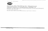 Friction Stir Welding for Aluminum Metal Matrix · PDF fileNASA / TM--1999-209876 Friction Stir Welding for Aluminum Metal Matrix Composites (MMC's) (MSFC Center Director's Discretionary
