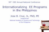 Internationalizing EE Programs in the Philippines - …iiee.org.ph/.../Internationalizing-EE-Programs-in-the-Philippines.pdf · Internationalizing EE Programs in the Philippines Jose