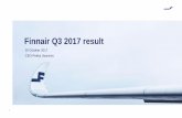 Finnair Q3 2017 result · PDF fileQ2 2015-48. Q1 2015. Revenue 735 M ... • Tour operator costs increased as a result of growing volumes and changes in destination mix