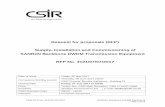 Request for proposals (RFP) Supply, Installation and ... RFP No 3121-07... · SECTION A – TECHNICAL INFORMATION ... 3 INVITATION FOR PROPOSAL ... The CSIR plans to implement this