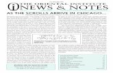 oi. THE ORIENTAL INSTITUTE NEWS & NOTES · PDF filePAge 2 As the scrolls Arrive in chicAgo neWs & notes DeAD seA scrolls sYMPosiA: see PAge 18 This in turn would have opened up the