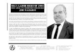 OSA’s LABOR HERO OF 2004 - · PDF fileJOE NAZARIO Joe Nazario grad ... The Organization of Staff Analysts is proud to claim Joe Nazario as our labor hero for 2004. Author: rob spencer
