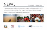 NEPAL - ReliefWeb · PDF fileNEPAL Terai Flood | August ... and fish ponds have been severely damaged and/or wiped away. ... production prospects for paddy also appear bleak for 2017.