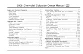 2008 Chevrolet Colorado Owner Manual M - Owner …..... 1 2008 Chevrolet Colorado Owner Manual M GENERAL MOTORS, GM, the GM Emblem, CHEVROLET, the CHEVROLET Emblem, and the name COLORADO
