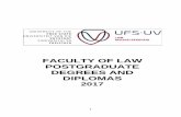 FACULTY OF LAW POSTGRADUATE DEGREES AND …apps.ufs.ac.za/dl/yearbooks/286_yearbook_eng.pdf · 8 STAFF Dean Prof CMA Nicholson [BProc, LLB (Wits), LLM, LLD (Unisa), Dipl ADR (cum