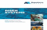 RISER SYSTEMS - Aquaterra Energy · PDF fileits analysis and development of riser systems, ... design and installation of numerous riser systems on a worldwide scale. viv suppRessiOn