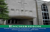 Enchiridion - Villanova University · PDF filethe advantages of a Villanova education. The Enchiridion is one of the several hand-books that will be invaluable to you while you are
