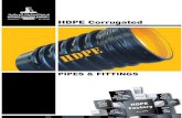 HDPE Corrugated - nicbm. · PDF filePIPES & FITTINGS HDPE Corrugated HDPE y Since 2002 HDPE r ge ter System HDPE or Cold ter y & tion HDPE or ble Duct HDPE or Sea ter e HDPE
