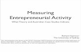 Measuring Entrepreneurial Activity - OECD.org - OECD that emerge over the next three slides include opportunity recognition, innovation, and creativity. The entrepreneur is the person