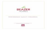 PERFORMANCE QUALITY STANDARDS - Beazer … QUALITY STANDARDS ... Equipment 17 9.1 Kitchen Cabinets and Vanities 17 10. ... Cracking of concrete basement floor.