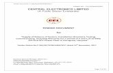Tender Document: C-2(b)/RC/0700/4469/2017 … Document_7.pdfCENTRAL ELECTRONICS LIMITED ... Escalation in price (except where price variation clause is applicable), ... Supply of Power