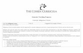 Semester Teaching Program - The Cohen Curricula · PDF fileSemester Teaching Program ... Voice’ is and how these definitions change depending on the perspective of the composer ...
