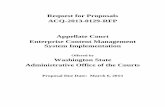 Request for Proposals ACQ-2013-0129-RFP Appellate … RFP Main Document...Enterprise Content Management System Implementation . ... 1.2.1 Appellate Court Enterprise Content Management