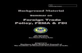 Background Material - nirc@icai FINAL first page.pdf · Background Material Seminar on Foreign Trade Policy, FEMA & FDI ... In EPCG scheme of the FTP 2009-2014 there are two kinds