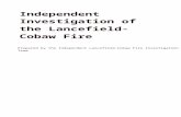 Last draft investigation report - Forest Fire · Web viewIndependent Investigation of the Lancefield- ‐Cobaw Fire Independent Investigation of the Lancefield- ‐Cobaw Fire Author