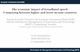 The economic impact of broadband speed: - EIB Instituteinstitute.eib.org/wp-content/uploads/2014/04/EIB_broadband-speed... · The economic impact of broadband speed: ... The economic