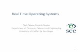 Real Time Operating Systems - University of California ...cseweb.ucsd.edu/classes/wi16/cse237A-a/handouts/06.rtos.pdf · 2 TSR Real-time operating systems ... Stack Application ...