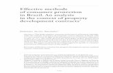effective methods of consumer protection in brazil. an ... · effective methods of consumer protection ... in the context of property development contracts * ... disadvantages and