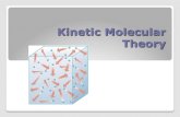 Kinetic Molecular Theory - Annville-Cleona School District · Ideal Gas = imaginary gas that conforms perfectly to all assumptions of the Kinetic Molecular Theory Real Gas = a gas