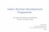 India's Nuclear Development Programme - JAIFs Nuclear Development Programme S A Bhardwaj DAE Homi Bhabha Chair Former Director(Technical), NPCIL INDIA THE 48th JAIF ANNUAL CONFERENCE