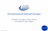 HI Instrument Optical Design - Astrophysics · – Image Area = 28 mm x 28 mm ... – Faint Detection Capability ⇒High Stray-Light Rejection Requirements ... Z307 Paint 0.001 0.01
