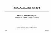 IDLC Generator - PM Technologies · IDLC Generator (Industrial Diesel Liquid Cooled) Installation & Operating Manual 8/05 MN2407