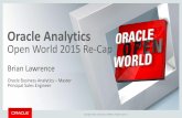 Oracle Analytics Strategy - Home - Northern Ohio OAUGnooaug.communities.oaug.org/.../Presentations/OOW_2015_Analytics.pdf · –Oracle BI Applications •New features available to