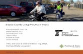 Bicycle Counts Using Pneumatic Tubes - …onlinepubs.trb.org/onlinepubs/conferences/2016/NATMEC/Nordback... · Bicycle Counts Using Pneumatic Tubes . Krista Nordback, Ph.D., ... Bikes