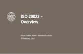 ISO 20022 – Overview - ASX€¦ · 3 What is ISO 20022? single standardisation approach (methodology, process, repository) to be used by all financial standards initiatives