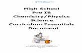 High School Pre IB Chemistry/Physics Science Curriculum ... School Level... · High School Advanced Pre IB Chemistry/Physics Overview ... IB internal assessment format for formal