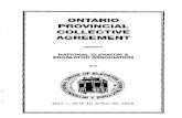ONTARIO PROVINCIAL COLLECTIVE … PROVINCIAL COLLECTIVE AGREEMENT BETWEEN NATIONAL ELEVATOR & ESCALATOR ASSOCIATION AND THE INTERNATIONAL UNION OF ELEVATOR CONSTRUCTORS ON BEHALF OF