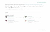 Biocompatibility of Engineered Nanoparticles for Drug … ·  · 2015-08-20Biocompatibility of engineered nanoparticles for drug delivery Sheva Naahidi a,b,c,d, ... engineered nanoparticles